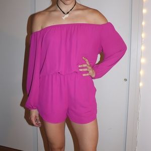 Aqua by Bloomingdales Pink Romper